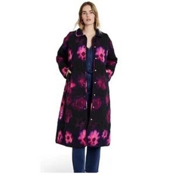 Rachel Comey Target Quilted Floral Coat Sz Small - Picture 2 of 5